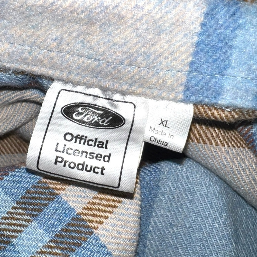 Ford Plaid Button-Down Shirt‎ with Bronco Graphic - Picture 5 of 5